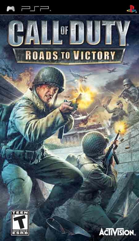 Car&aacute;tula de Call Of Duty: Roads to Victory PSP